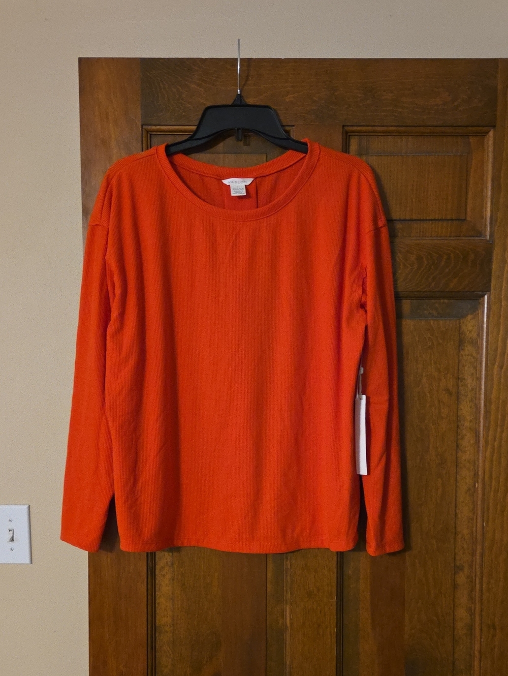 Caslon Classic Long-Sleeve Top - Red